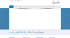 Desktop Screenshot of hawle.ch