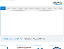 Tablet Screenshot of hawle.ch